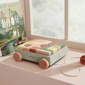 Kids Concept | Wagon With Blocks - Bubba & Me
