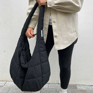 Jem + Bea | XL Puffy Changing Bag Black