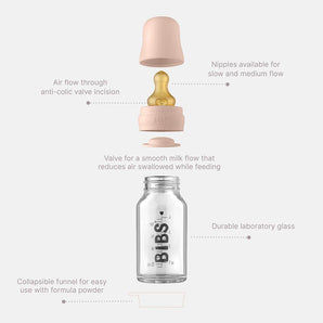 BIBS | Baby Glass Bottle Complete Set 110ml - Bubba & Me