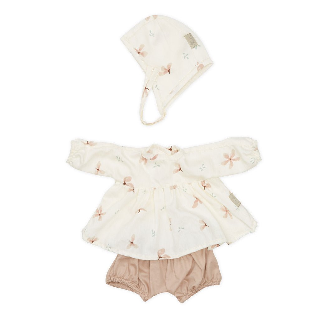 Cam Cam Copenhagen | Doll's Clothing Set & Bonnet - Windflower Creme - Bubba & Me