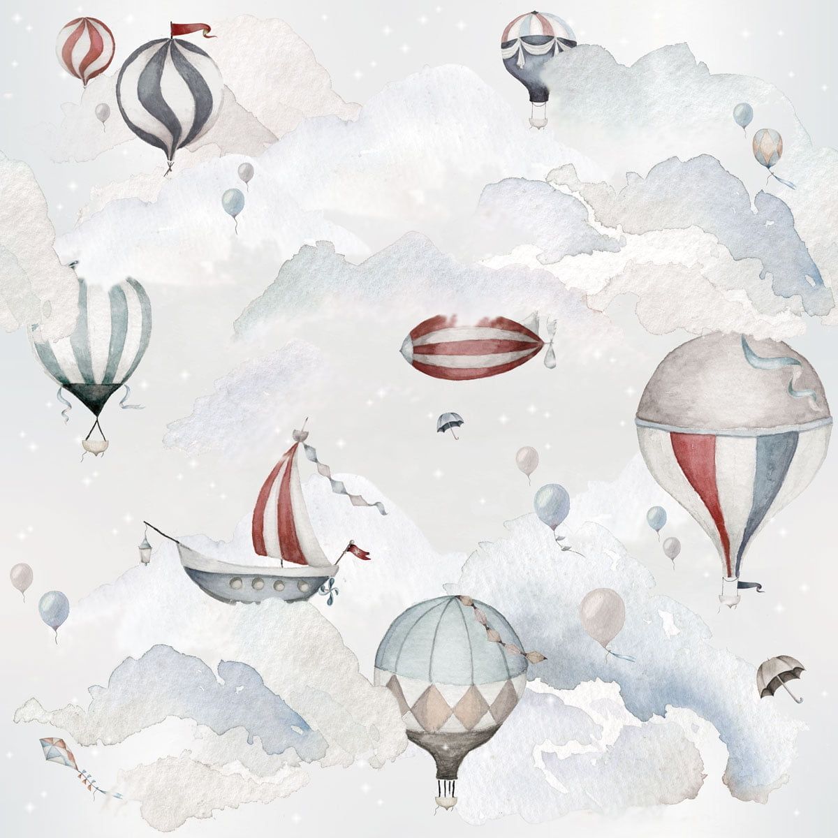 Dekornik | Balloons Adventure Wallpaper - Bubba & Me