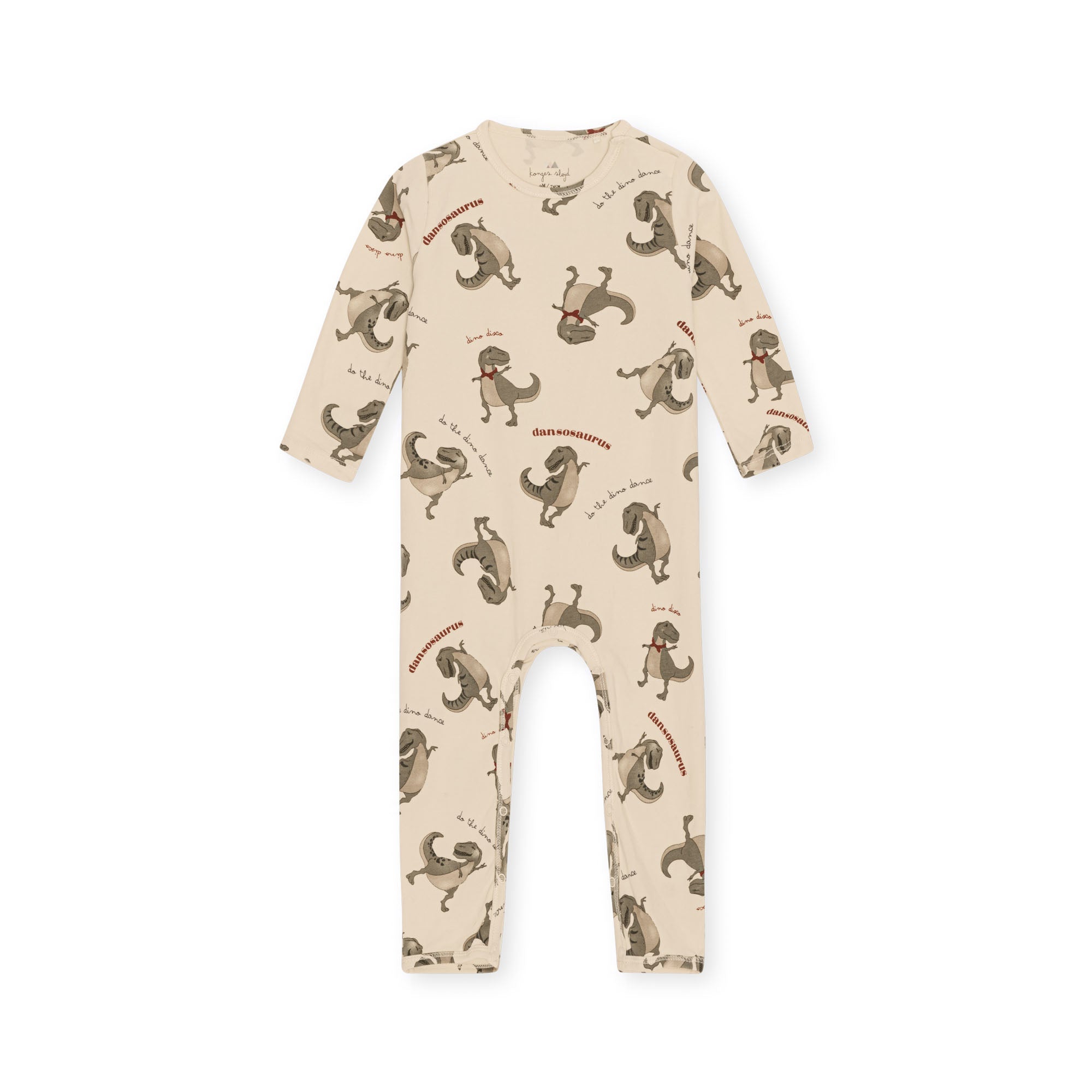 Konges Sløjd | Basic Onesie Gots - Dinosaurs - Bubba & Me