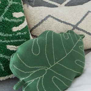 Lorena Canals | Knitted Cushion Baby Leaf - Bubba & Me