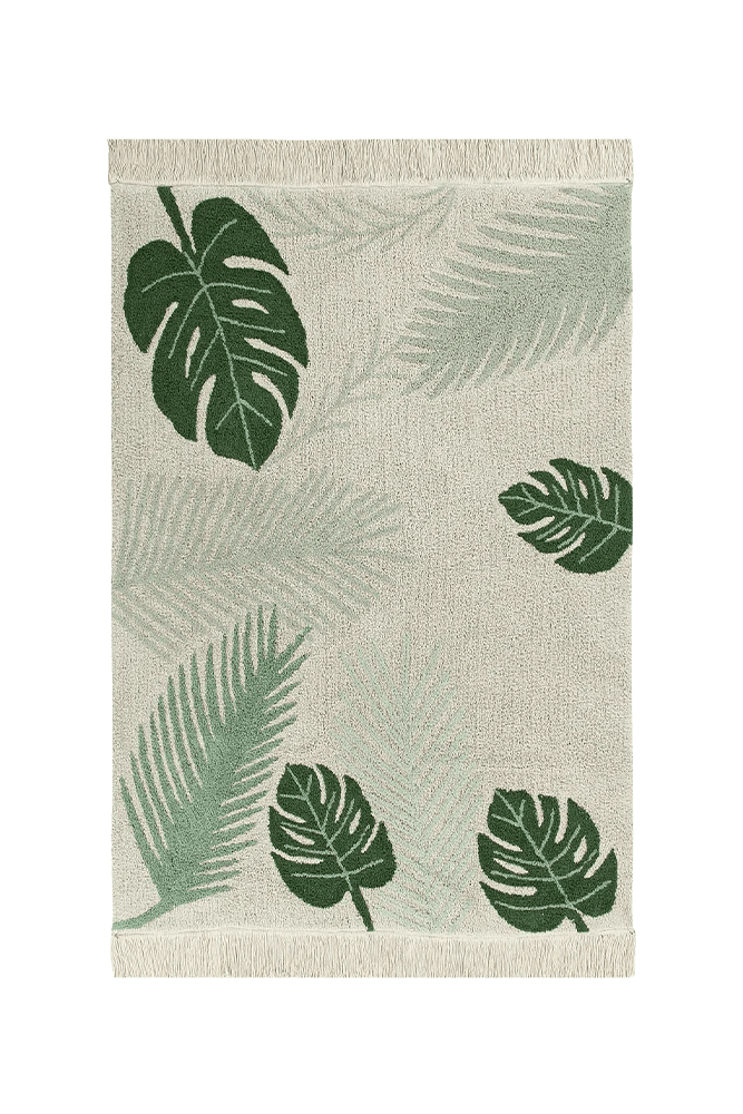 Lorena Canals | Washable Rug Tropical Green - Bubba & Me