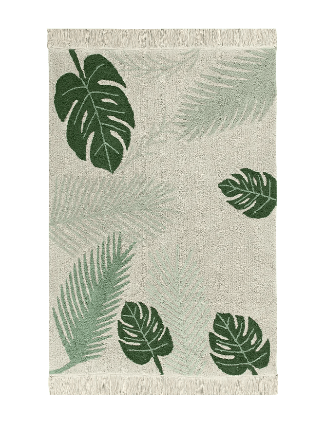 Lorena Canals | Washable Rug Tropical Green - Bubba & Me