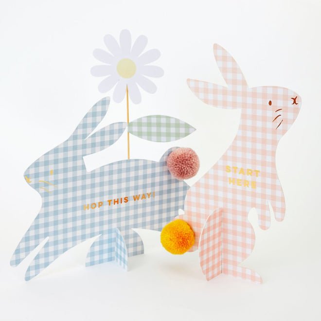 Meri Meri | Gingham Bunnies Egg Hunt Kit - Bubba & Me