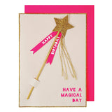 Meri Meri | Magic Wand Birthday Card - Bubba & Me