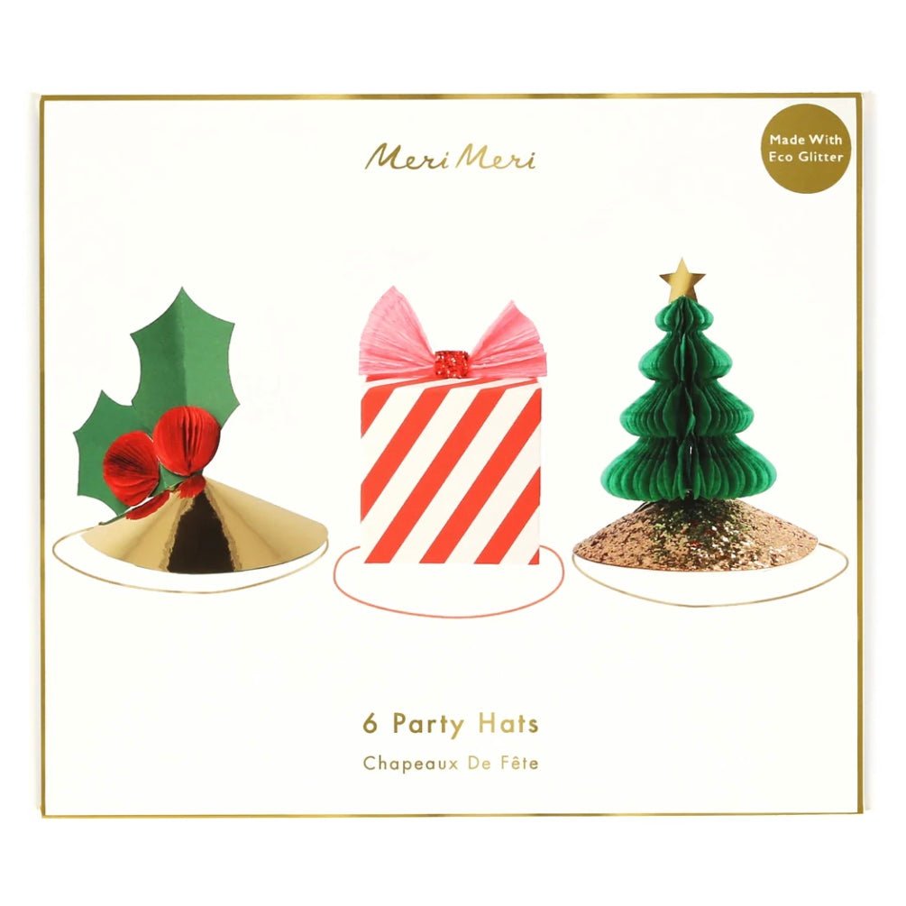 Meri Meri | Mixed Christmas Party Hats - Bubba & Me