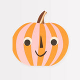 Meri Meri | Pink & Orange Stripy Pumpkin Napkins - Bubba & Me