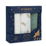 Nobodinoz | 3 Pack Baby Love Swaddle - Bubba & Me