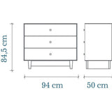 Oeuf | Merlin 3 Draw Dresser - Bubba & Me