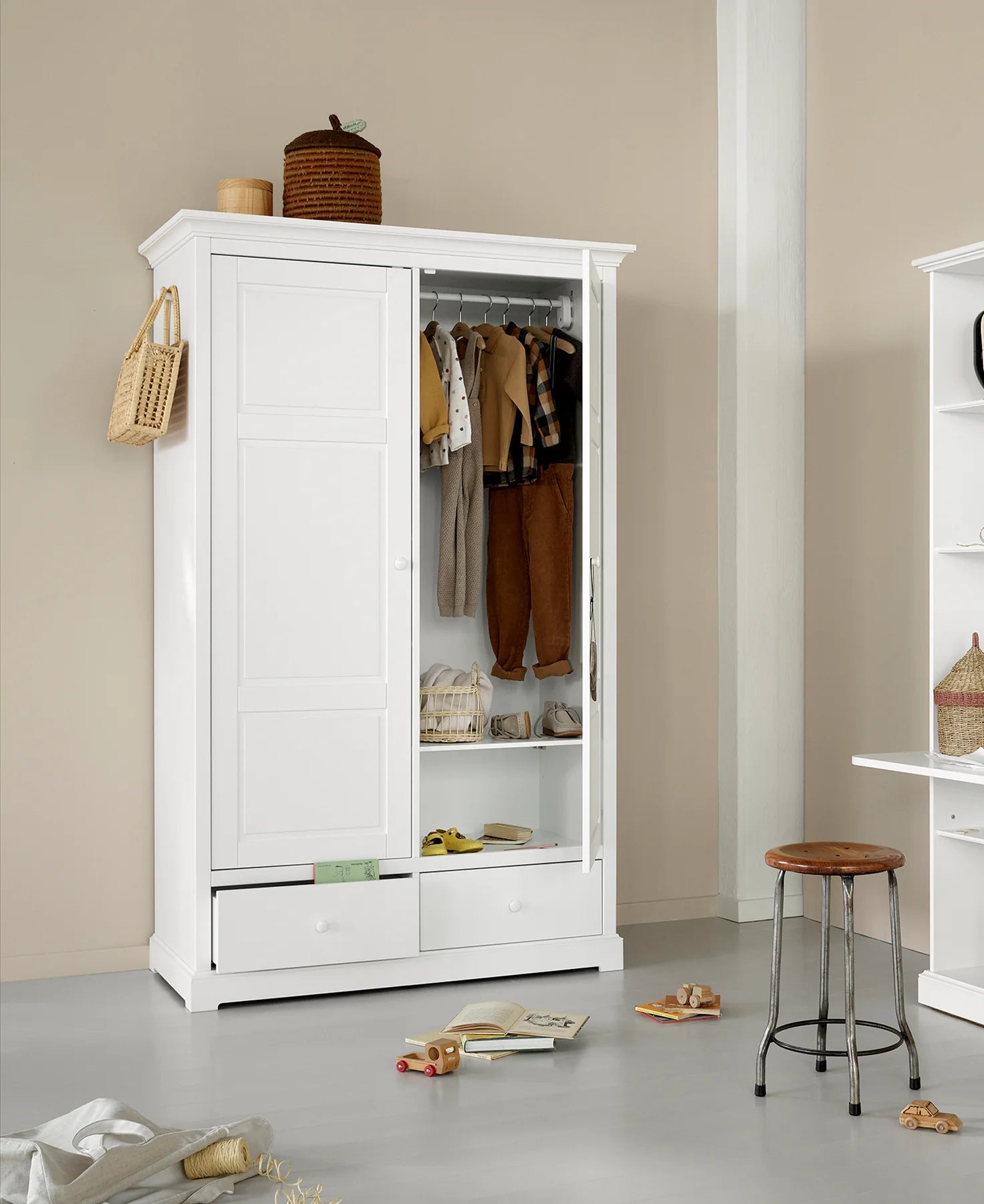 Oliver Furniture | Seaside Wardrobe 2 Doors - Bubba & Me