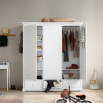 Oliver Furniture | Seaside Wardrobe 3 Doors - Bubba & Me