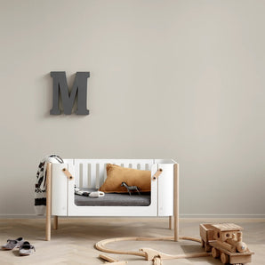 Oliver Furniture | Wood Bench White / Oak - Bubba & Me