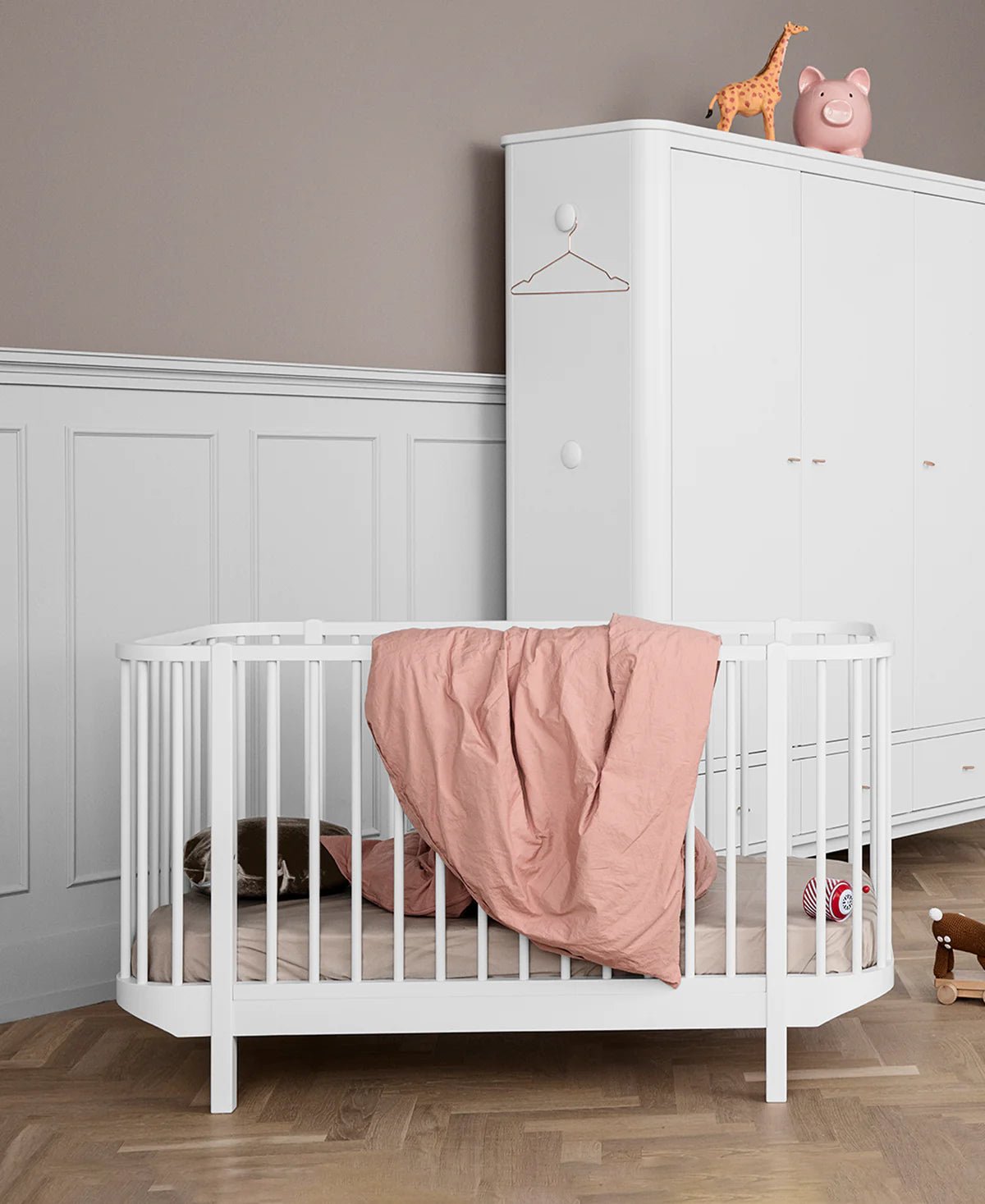 Oliver Furniture | Wood Cot in White - Bubba & Me