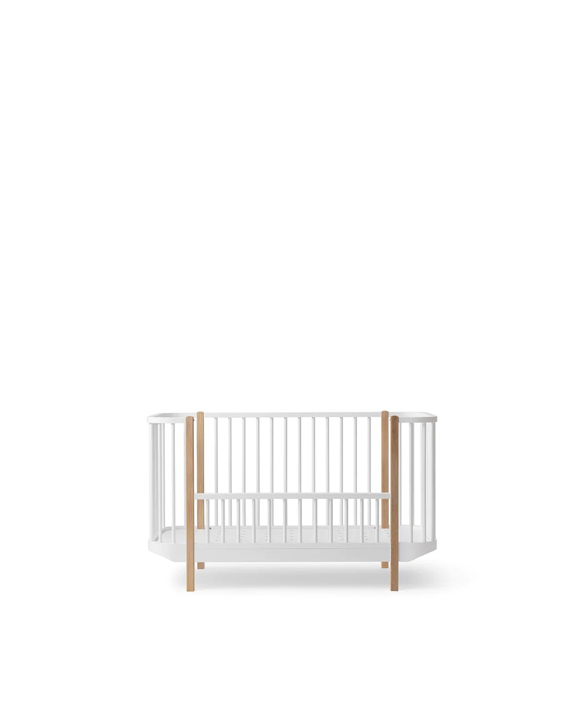 Oliver Furniture | Wood Cot in White/Oak - Bubba & Me