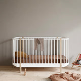 Oliver Furniture | Wood Cot in White/Oak - Bubba & Me