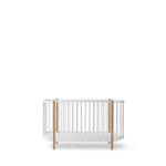 Oliver Furniture | Wood Cot in White/Oak To Original Low Loft Bed Conversion Kit - Bubba & Me