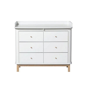 Oliver Furniture | Wood Dresser 6 Drawers + changing table - Bubba & Me
