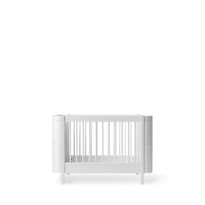 Oliver Furniture | Wood Mini+ Cot Bed Excl Junior Kit in White - Bubba & Me