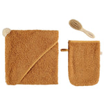 Nobodinoz so cute baby bath set in caramel