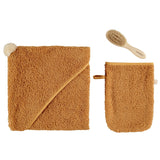 Nobodinoz so cute baby bath set in caramel