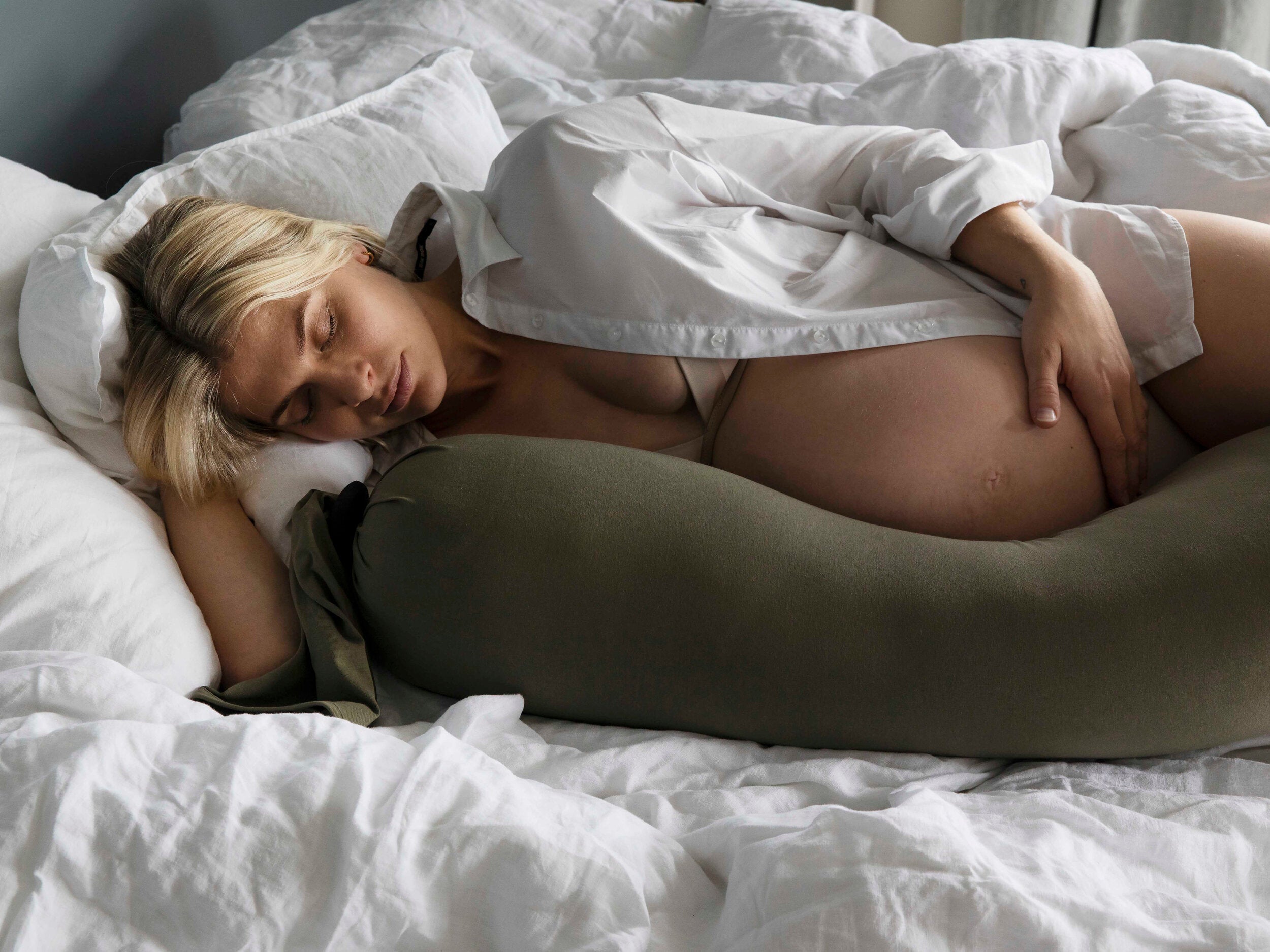 Bbhugme Pregnancy Pillow dusty olive