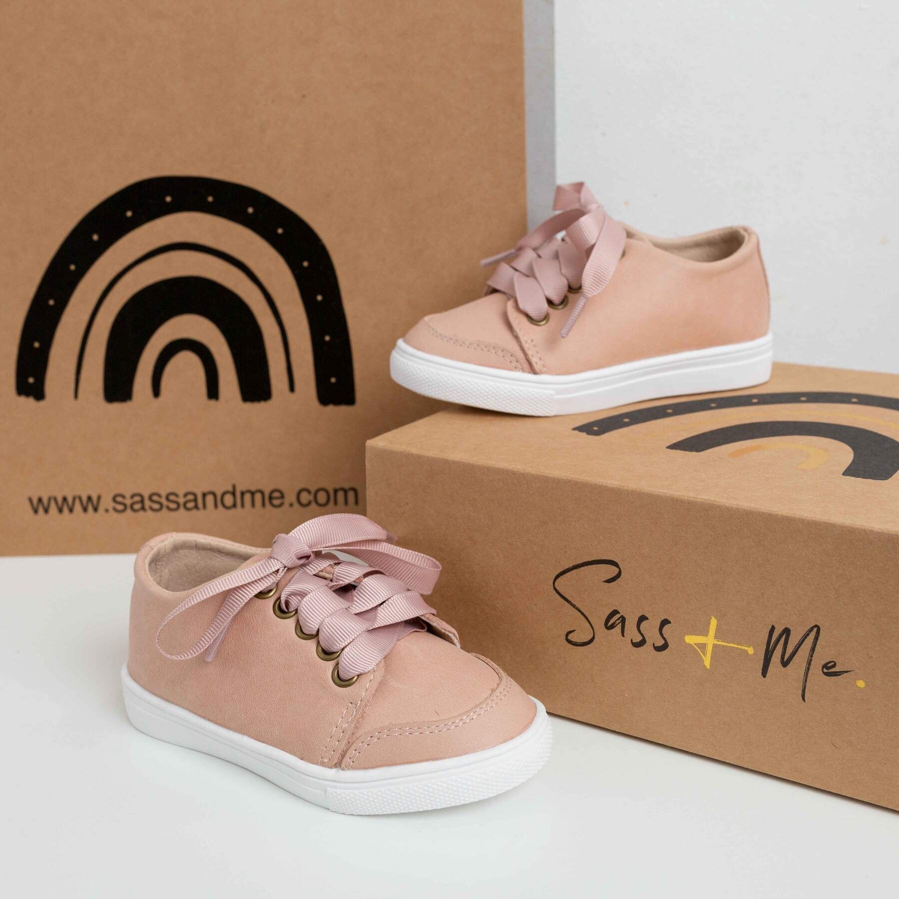 Sass & Me Bailey Trainers in rose